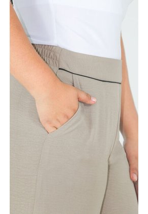 Pantalon Para Mujer Caqui Marca L&H Ref. 1Y407002