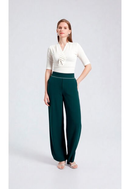 Pantalon Para Mujer Verde Marca L&H Ref. 1Y407002