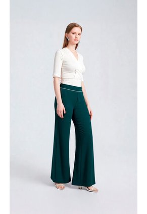 Pantalon Para Mujer Verde Marca L&H Ref. 1Y407002