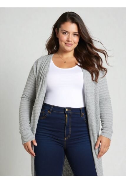 Chilango Para Mujer. Manga Larga Gris Claro Marca L&H