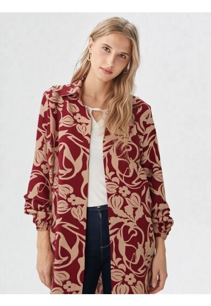 Chilango Para Mujer Manga 3/4 Vino Marca L&H