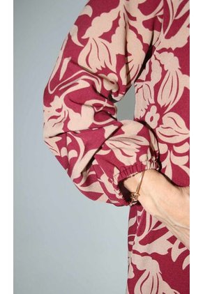 Chilango Para Mujer Manga 3/4 Vino Marca L&H