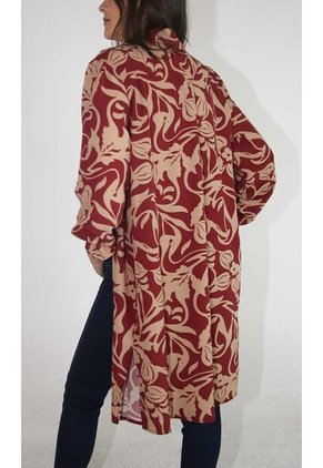 Chilango Para Mujer Manga 3/4 Vino Marca L&H