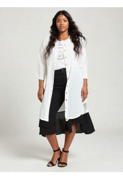 Bluson Para Mujer. Manga Corta Blanco Marca L&H