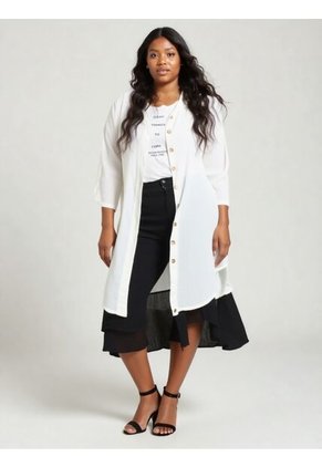 Bluson Para Mujer. Manga Corta Blanco Marca L&H