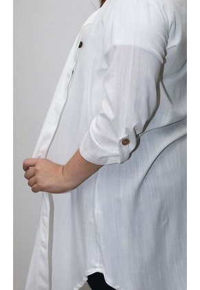 Bluson Para Mujer. Manga Corta Blanco Marca L&H