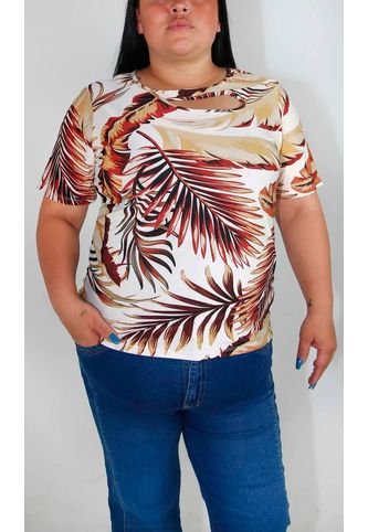 Camiseta Para Mujer. Manga Corta Cafe Marca L&H L&H