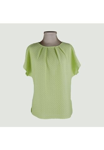 Blusa Para Mujer Manga Corta Verde Marca L&H L&H