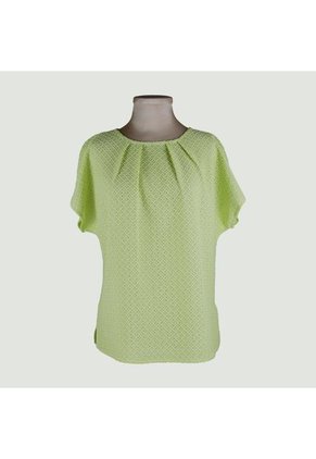 Blusa Para Mujer Manga Corta Verde Marca L&H