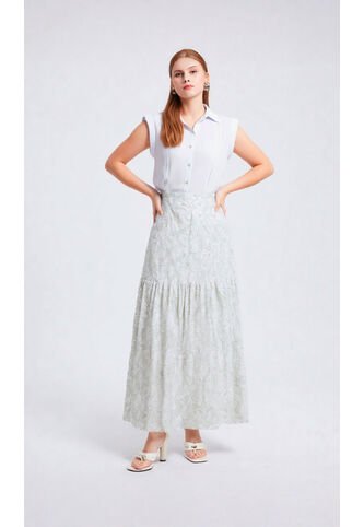 Falda Para Mujer Azul Marca L&H Ref. 1F414041 L&H