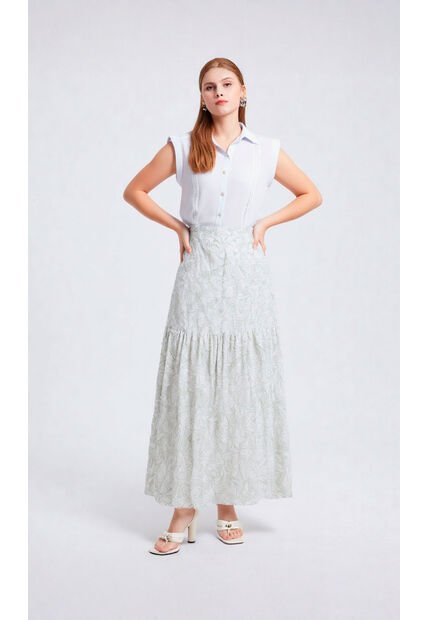 Falda Para Mujer Azul Marca L&H Ref. 1F414041