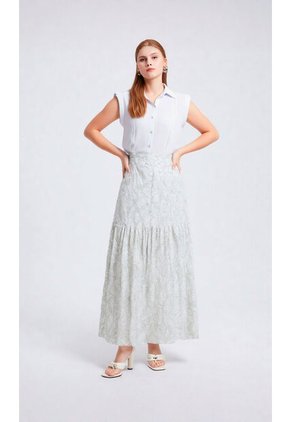 Falda Para Mujer Azul Marca L&H Ref. 1F414041