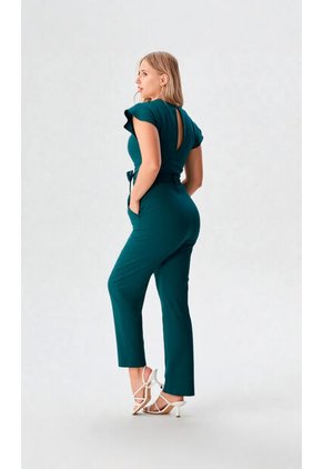 Enterizo Para Mujer Manga Corta Verde Marca L&H Ref. 2J432033