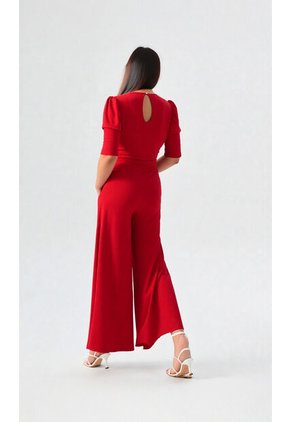 Enterizo Para Mujer Manga Corta Rojo Marca L&H Ref. 2J432034