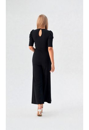 Enterizo Para Mujer Manga Corta Negro Marca L&H Ref. 2J432034