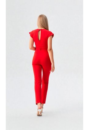 Enterizo Para Mujer Manga Corta Rojo Marca L&H Ref. 2J432033