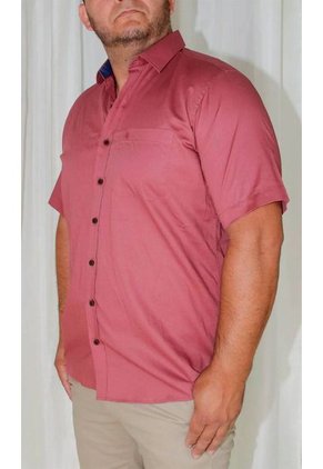 Camisa Para Hombre Manga Corta Rojo Marca L&H