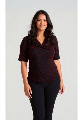 Camiseta Para Mujer. Manga Corta Rojo Marca L&H L&H