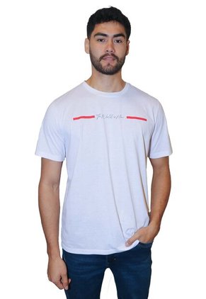 T-Shirt Para Hombre Manga Corta Blanco Marca L&H Ref. 4K109095