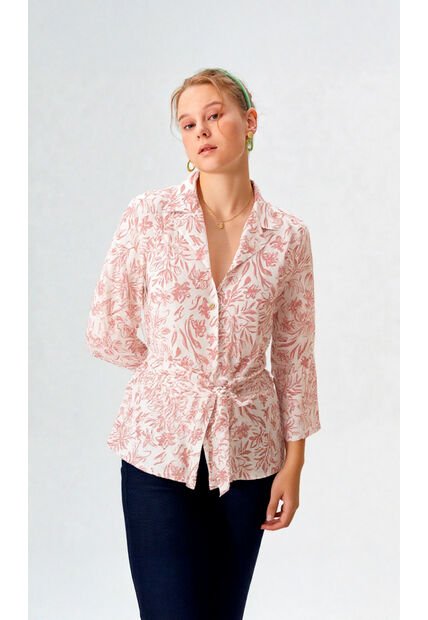 Blusa Para Mujer Manga 3/4 Rosado Marca L&H Ref. 1F412717