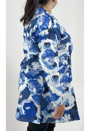 Chilango Para Mujer. Manga Larga Azul Marca L&H