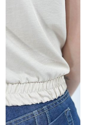 Blusa Para Mujer Manga Sisa Beige Marca L&H