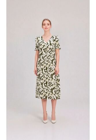 Vestido Para Mujer Manga Corta Verde Marca L&H Ref. 1Y417032 L&H