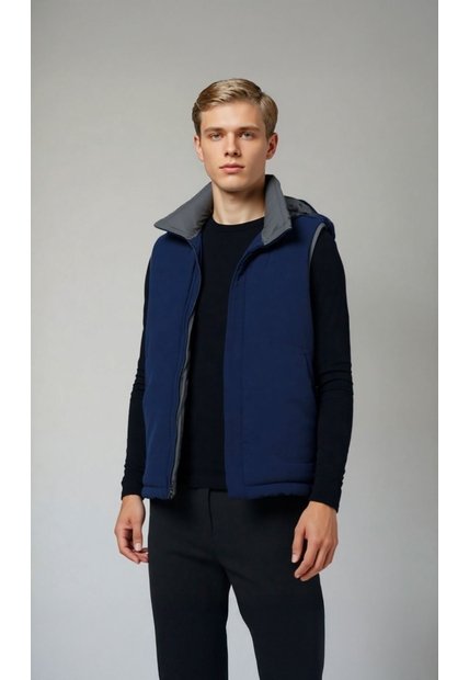 Chaleco Para Hombre Azul Marca L&H Ref. 6N125010