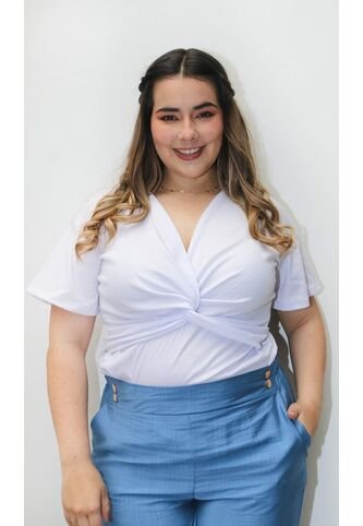 Camiseta Para Mujer. Blanco Marca L&H L&H