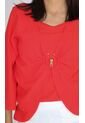 Blusa Para Mujer Manga 3/4 Rojo Marca L&H de L&H