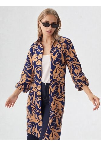 Chilango Para Mujer Manga 3/4 Azul Marca L&H L&H