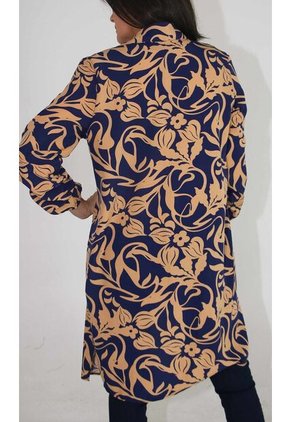 Chilango Para Mujer Manga 3/4 Azul Marca L&H