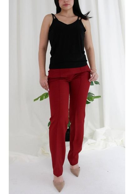 Pantalon Para Mujer Vino Marca L&H