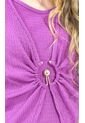 Blusa Para Mujer Manga 3/4 Morado Marca L&H de L&H