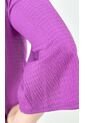 Blusa Para Mujer Manga 3/4 Morado Marca L&H de L&H