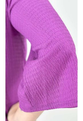 Blusa Para Mujer Manga 3/4 Morado Marca L&H