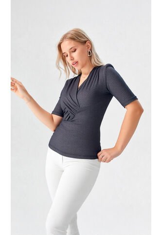 Camiseta Para Mujer Manga Corta Negro Marca L&H Ref. 1F409434 L&H