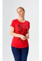 Camiseta Para Mujer Manga Corta Rojo Marca L&H Ref. 5G409245 de L&H