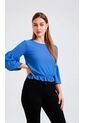 Blusa Para Mujer Manga 3/4 Azul Marca L&H Ref. 1F412677 de L&H