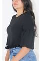 Blusa Para Mujer Manga 3/4 Negro Marca L&H Ref. 1F412677 de L&H