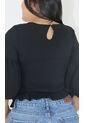 Blusa Para Mujer Manga 3/4 Negro Marca L&H Ref. 1F412677 de L&H