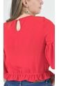 Blusa Para Mujer Manga 3/4 Rojo Marca L&H Ref. 1F412677 de L&H