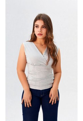 Camiseta Para Mujer Manga Corta Blanco Marca L&H Ref. 1F409434