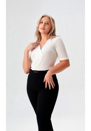 Camiseta Para Mujer Manga Corta Blanco Marca L&H Ref. 1F409434