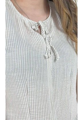 Blusa Para Mujer Manga Corta Beige Marca L&H Ref. 1F412670