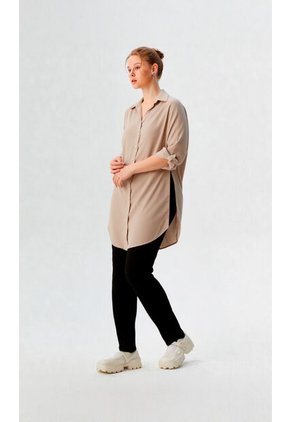 Bluson Para Mujer Manga 3/4 Beige Marca L&H Ref. 2J424018