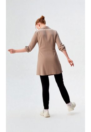Bluson Para Mujer Manga 3/4 Beige Marca L&H Ref. 2J424018
