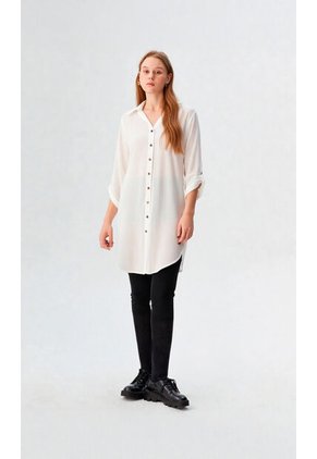 Bluson Para Mujer Manga 3/4 Crudo Marca L&H Ref. 2J424018