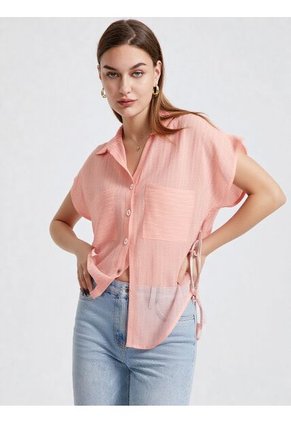Blusa Para Mujer Manga Corta Rosado Marca L&H Ref. 1F412688