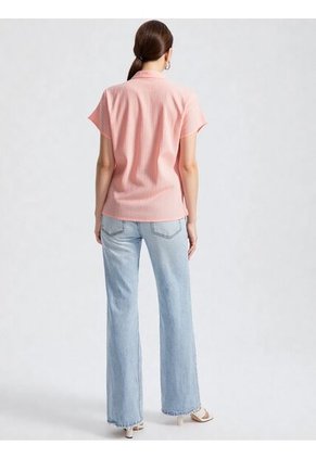 Blusa Para Mujer Manga Corta Rosado Marca L&H Ref. 1F412688